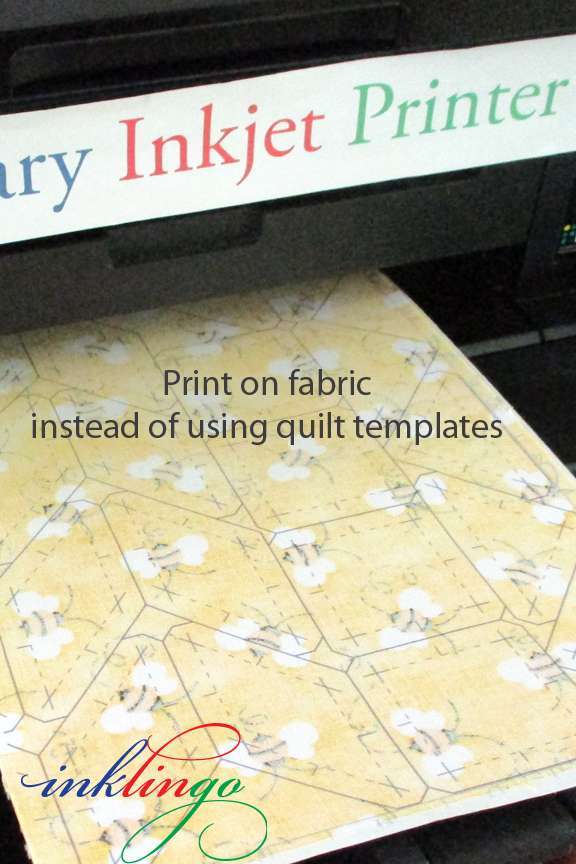 Print on fabric instead of using quilt templates