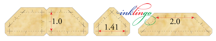 1 inch Hexagons 90° (POTC) for edges