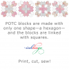 Hexagons for Patchwork of the Crosses