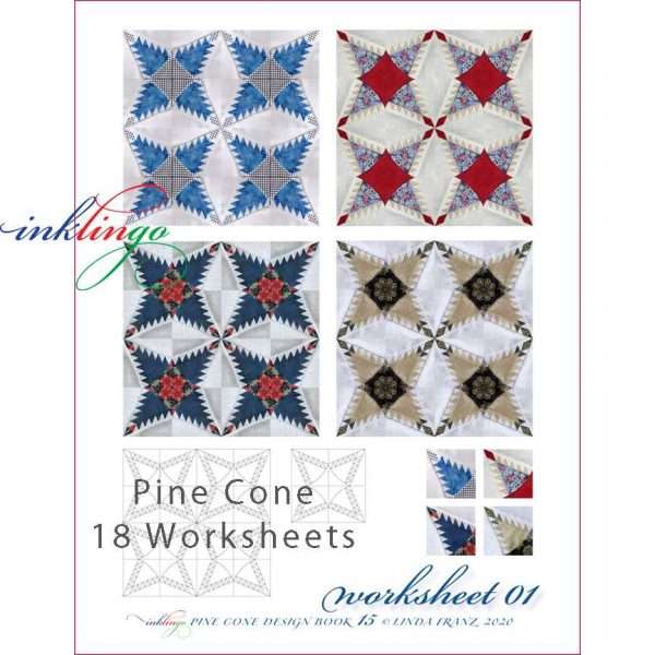 Worksheets in Pine Cone Quilt Design Book