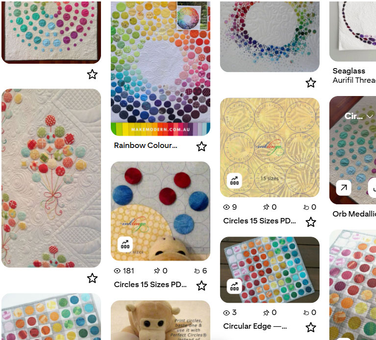 Quilts with Circles on Pinterest