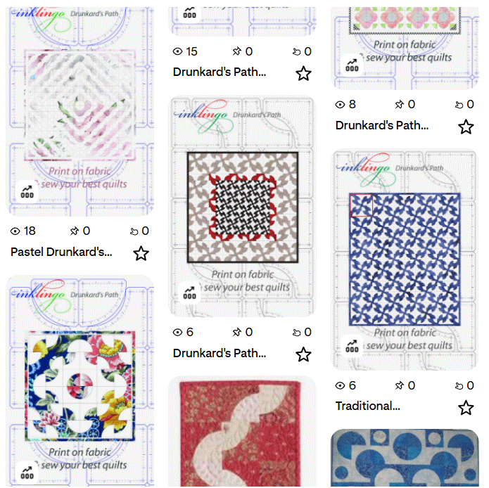 Drunkard's Path Quilt Inspiration on Pinterest