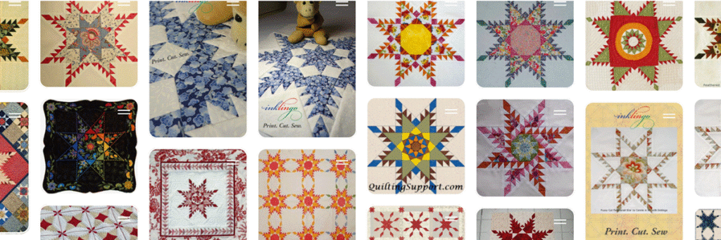 Inspiration for Feathered Star Quilts