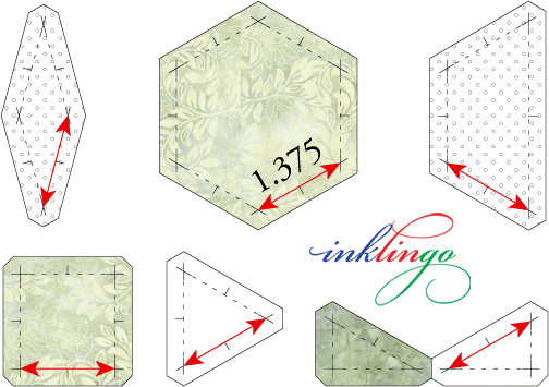 templates for Ietsie Pietsie Pizzicato Quilt