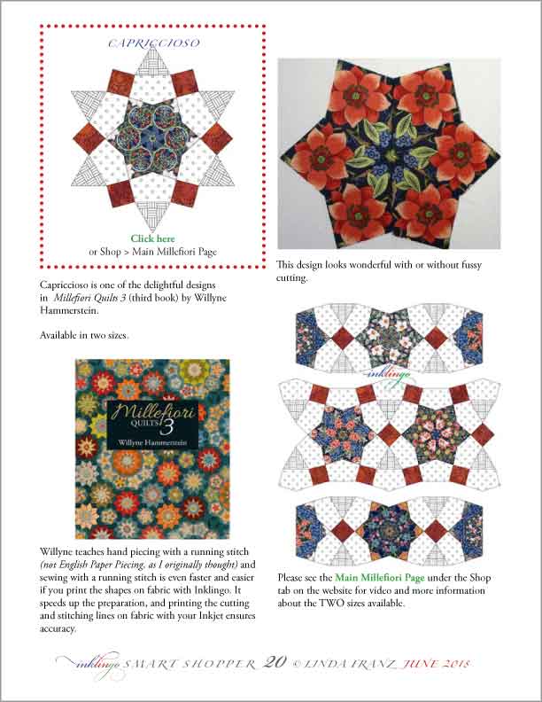 Shapes for Capriccioso from Millefiori Quilts 3