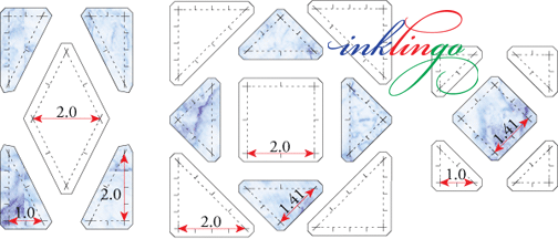 templates for Storm At Sea 6 inch quilt block