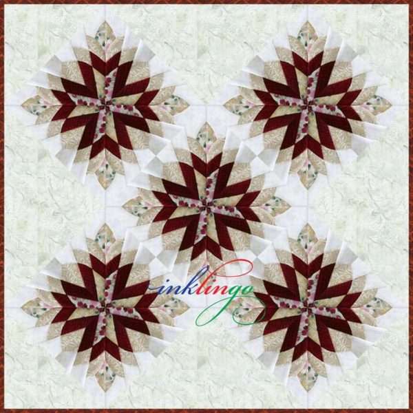 Cleopatra's Fan Quilt with Inklingo