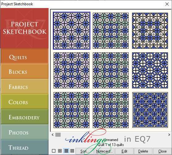 Inklingo Winding Ways in Electric Quilt