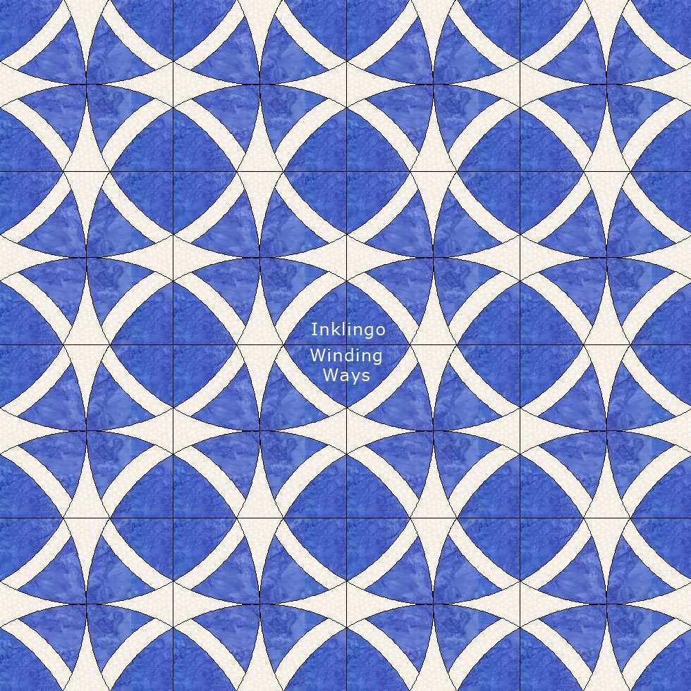 Winding Ways Quilt with Inklingo Deluxe shapes