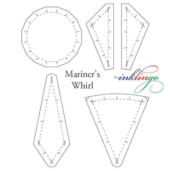 templates for Mariner's Whirl 12 inch