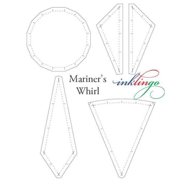 templates for Mariner's Whirl 20 inch