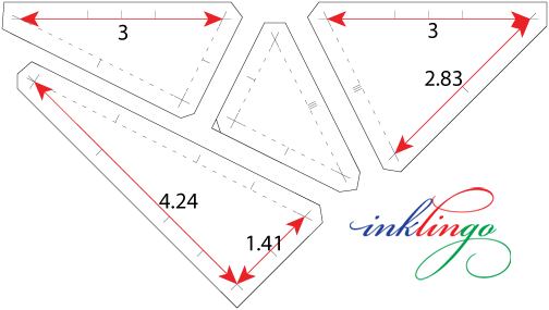 print templates for Starry Path quilt block