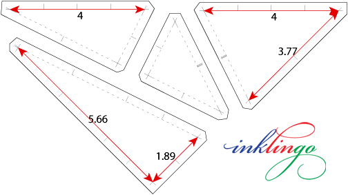 print templates for Starry Path quilt block