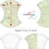 templates for Apple Core 3 inch