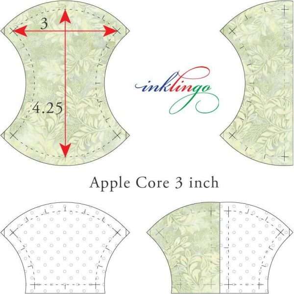 templates for Apple Core 3 inch