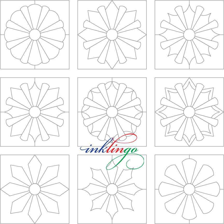 Dresden Plate Appliqué PDF - Quilt with Inklingo