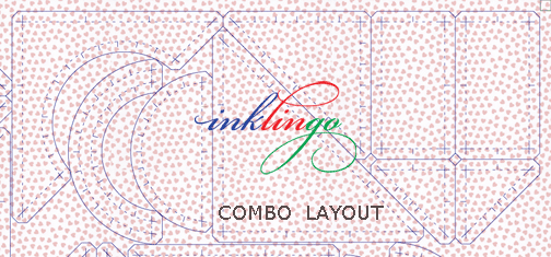 combo layout for basket quilt block