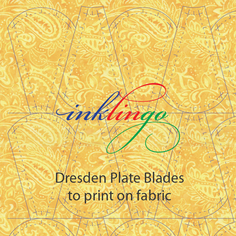 Dresden Plate Blades to print on fabric