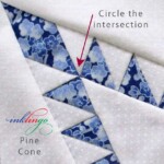 Inklingo Pine Cone quilt block
