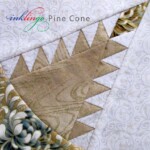 Inklingo Pine Cone quilt block