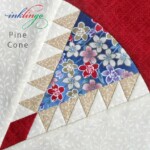 Inklingo Pine Cone quilt block