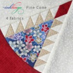 Inklingo Pine Cone quilt block