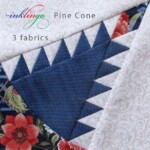 Inklingo Pine Cone quilt block