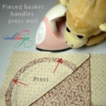 Basket Quilt Block Pieced Handle