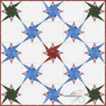 Starry Path quilt with Inklingo