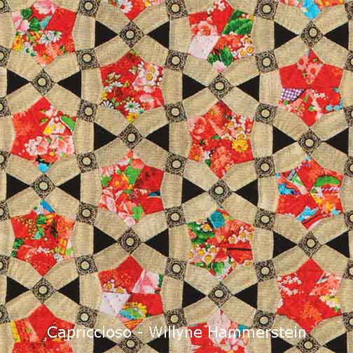 detail of Capriccioso Quilt - Millefiori Quilts