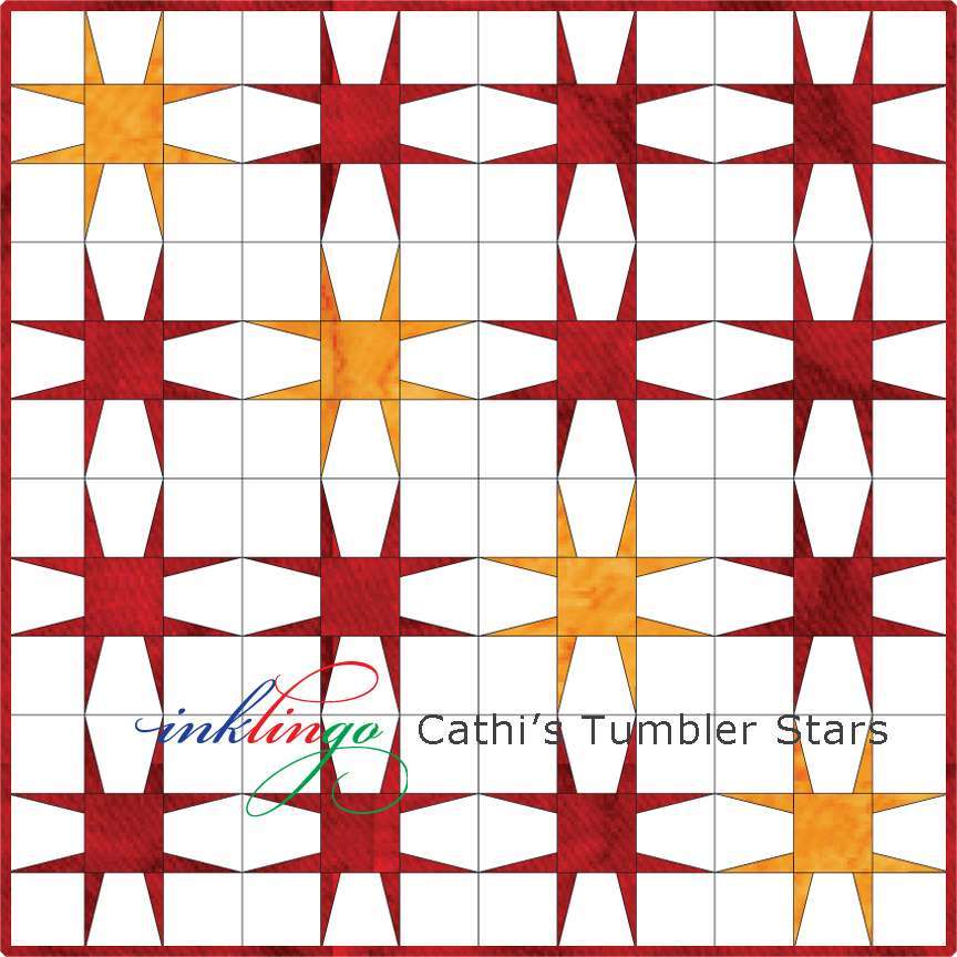 Tumbler Stars Pattern