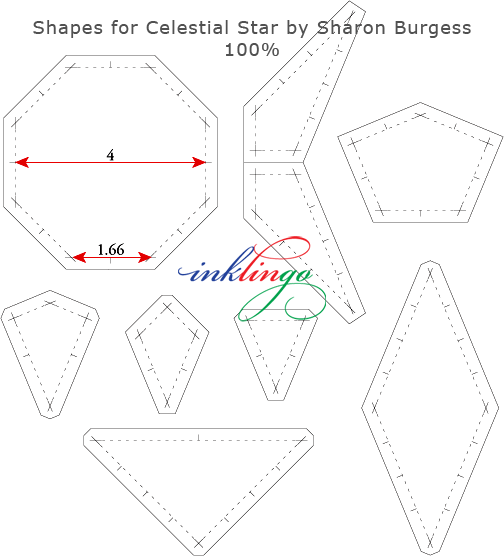 templates for Celestial Star quilt