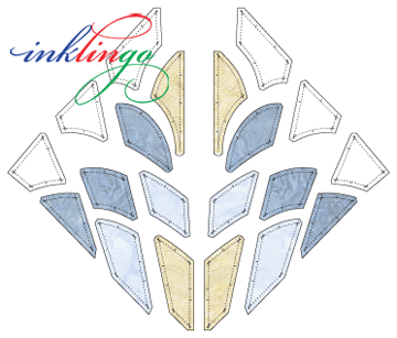 templates for Cleopatra's Fan quilt block