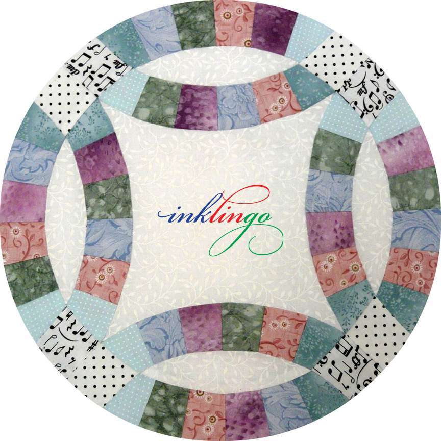 Double Wedding Ring 12 inch PDF - Quilt with Inklingo