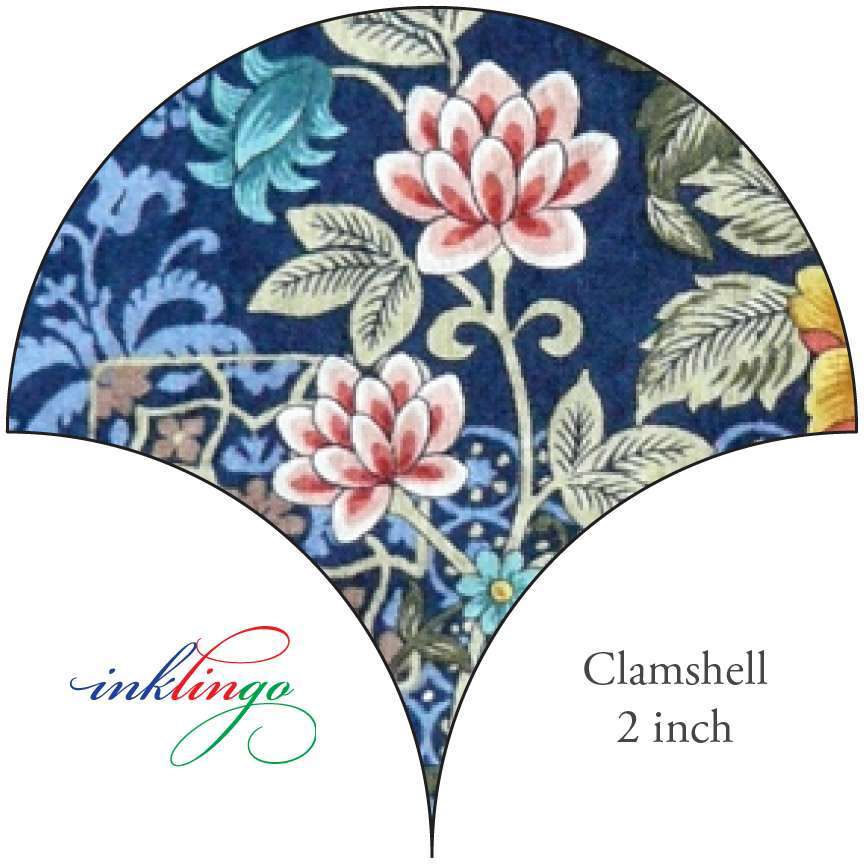 Clamshell 2 inch template