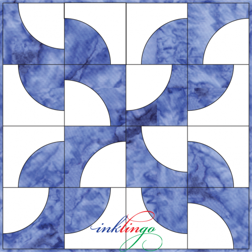 Drunkard's Path Design Book PDF - Quilt with Inklingo