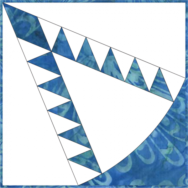 6 inch Pine Cone Quilt Templates