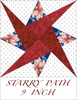 Starry Path 9 inch blocks