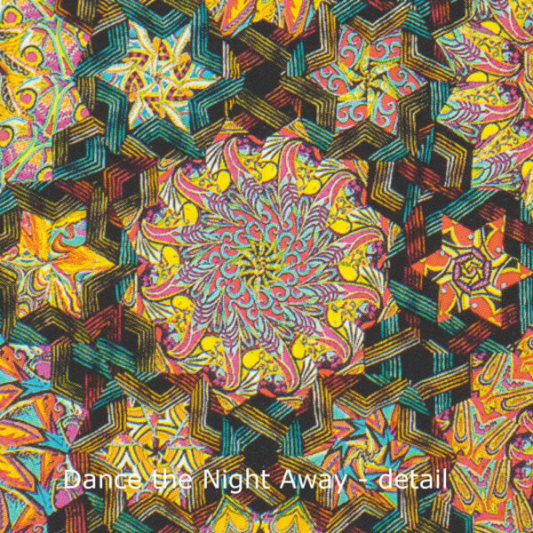 Dance the Night Away quilt detail by Willyne Hammerstein
