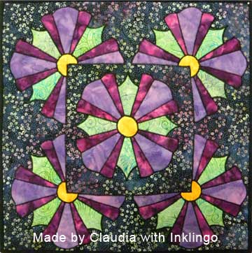 Dresden Plate – Curved Tipped – Free Bird Quilting Designs