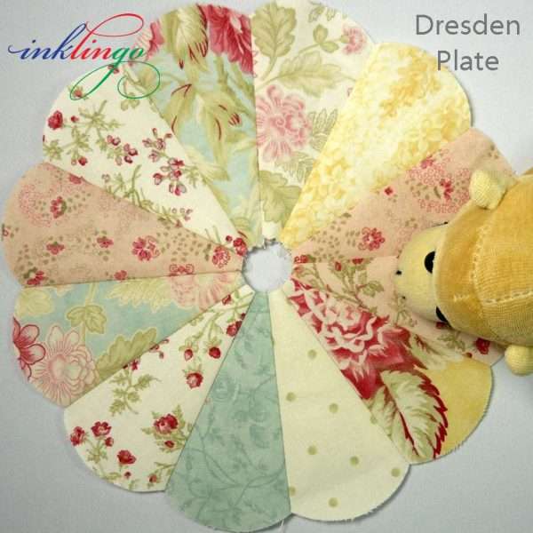 Inklingo Dresden Plate Applique