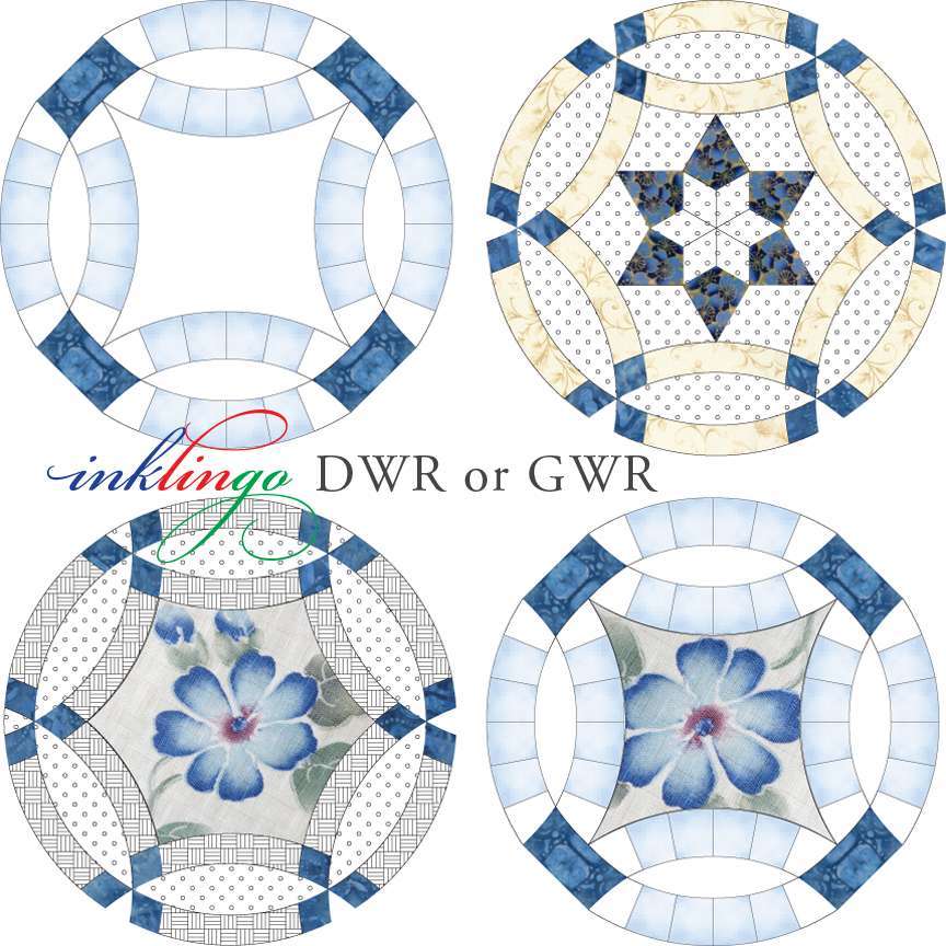 the difference between Double Wedding Ring and Golden Wedding Ring quilts