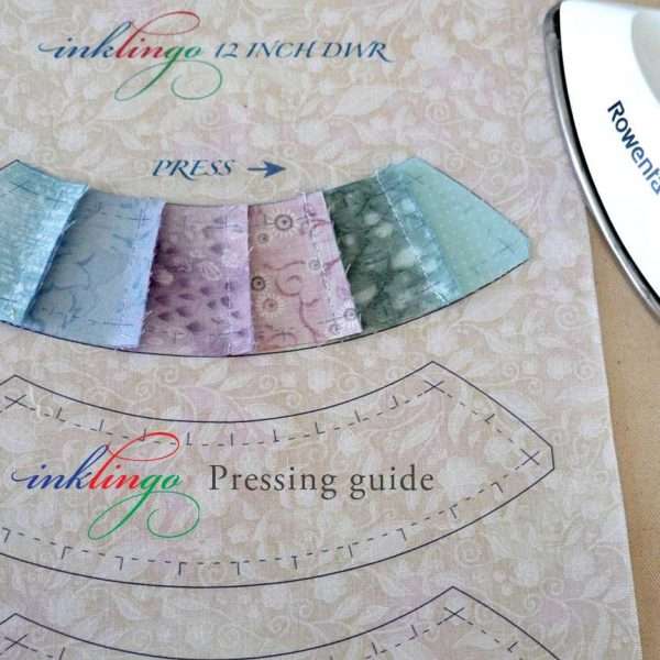 how to press Double Wedding Ring quilts