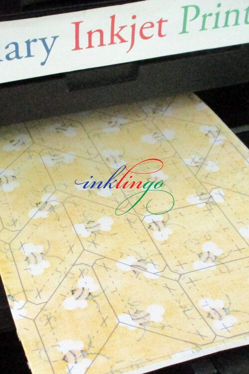 Print on fabric with an Inkjet printer