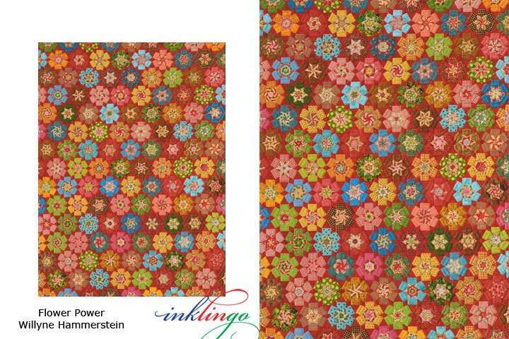 Flower Power quilt templates from Inklingo