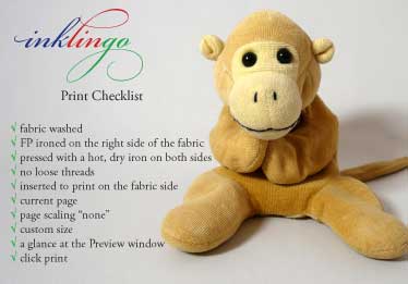 Inklingo Print Checklist