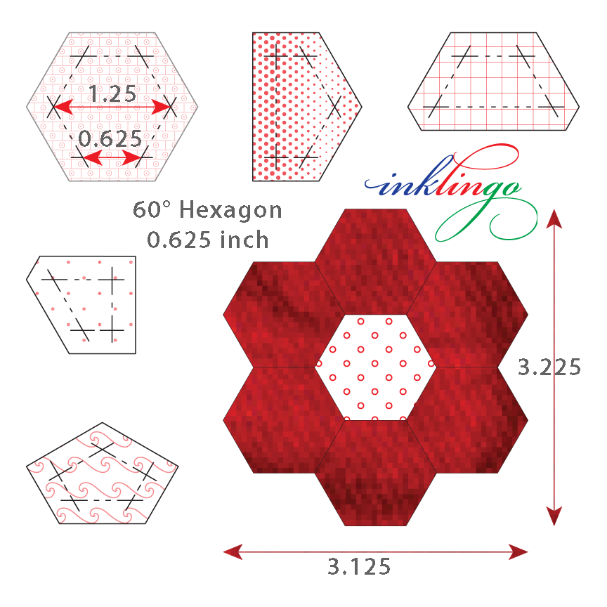 Hexagon 0.625 inch