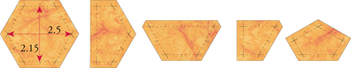 templates for 1.25 inch hexagons to print on fabric