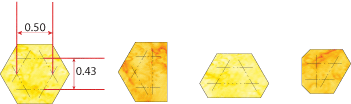 templates for 0.25 inch hexagons