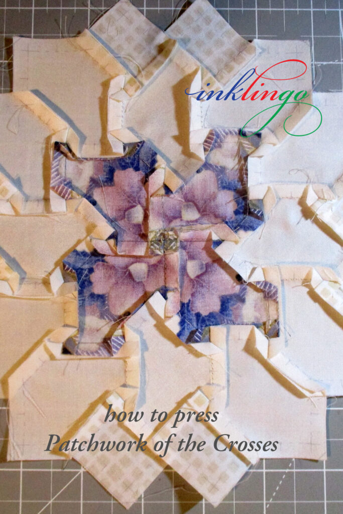 how to press patchwork of the crosses